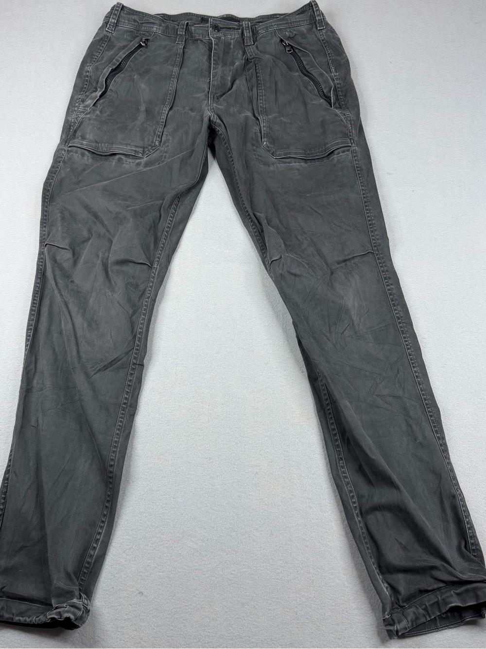 Abercrombie Fitch Cargo Jogger Pants Mens 32x32 Gray Utility Techwear